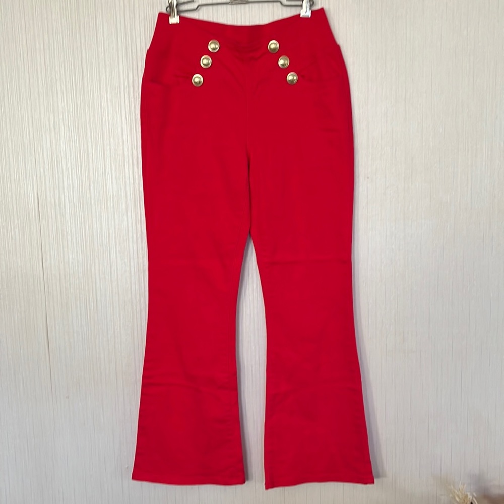 DG2 by Diane Gilman Flared Pull-on Jeans
